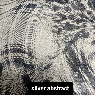 Premium metallic pattern HTV Silver abstract A4