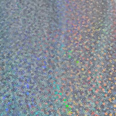 Premium metallic pattern HTV- silver sequin A5