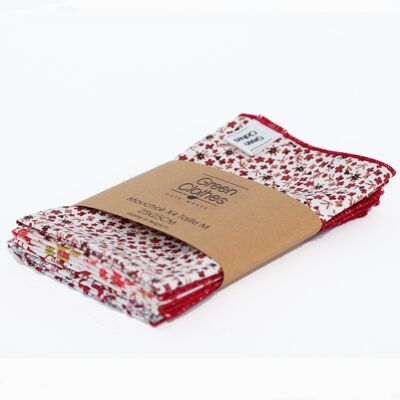 Tissue handkerchiefs OEKOTEX size M (Pack of 4)