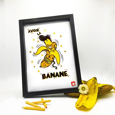 Papeterie Illustration A4 Avoir la Banane