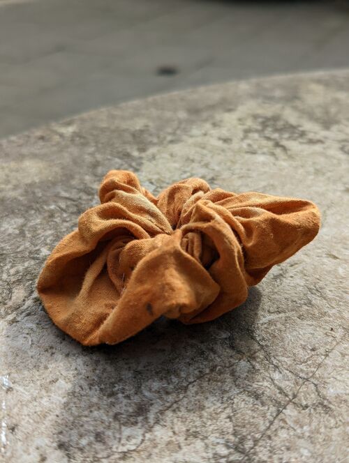 Orange Linen scrunchie
