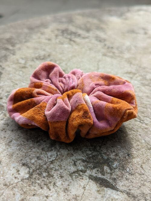 Rusted Pale Pink Velvet Scrunchie