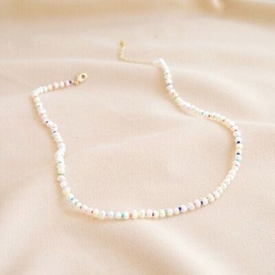 Pearl with Myuki beads clasp Necklace