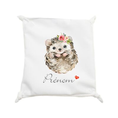 Small knot flat comforter for babies | Flower Hedgehog Pattern