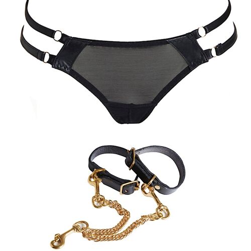 Nina Ouvert Brief and Nina Cuffs