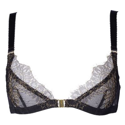 Annabel Lace Harness Bra With No Cups by Something Wicked