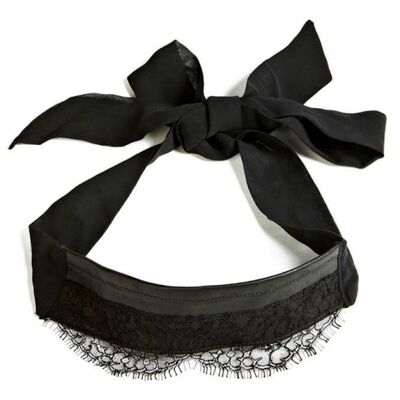 Annabel Leather and Lace Blindfold