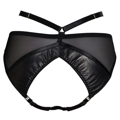 Slip Ouvert Mia in pelle