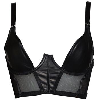 Soutien-gorge balconnet en cuir Mia 1