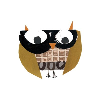 Grumpy - Owl - Open Edition Giclée Print