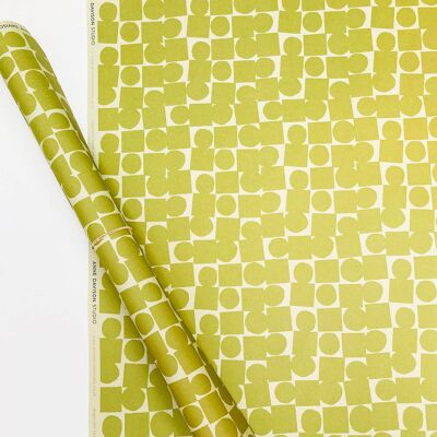 Circle and Square Wrapping Paper (Green)