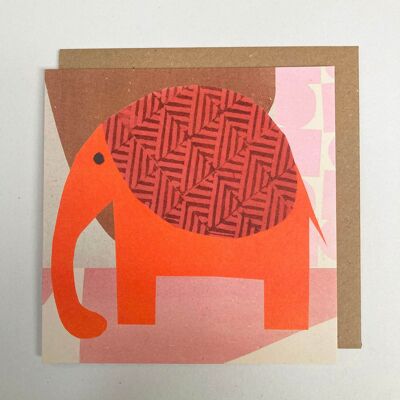 Minuscule - Carte d'éléphant vierge