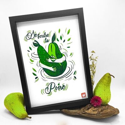 Papeterie Illustration A4 Se fendre la poire