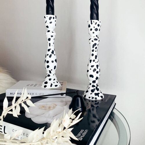 Dalmation Candlesticks