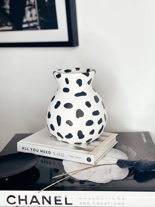 Dalmatian Print Vase