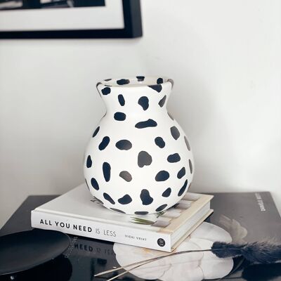 Dalmatian Print Vase