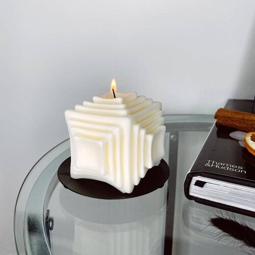 Large Geometric Candle