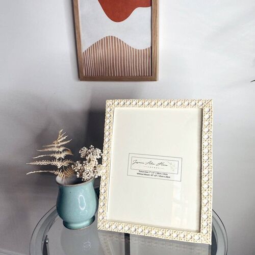 Large Rattan Photo Frame