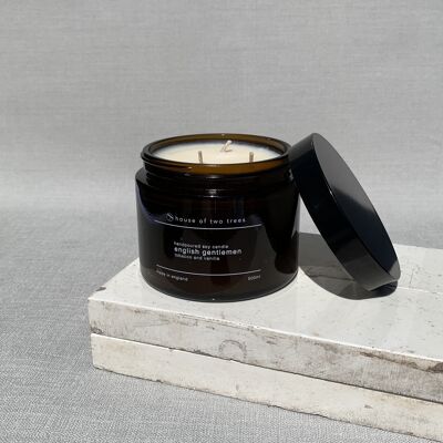 ENGLISH GENTLEMEN | VANILLA, TOBACCO AND SPICE -  Soy Candle - 500ml