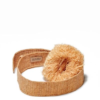 KINTY belt - Natural raffia