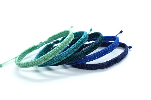 Surfer blue bracelet set