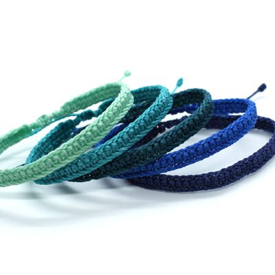 Surfer blue bracelet set