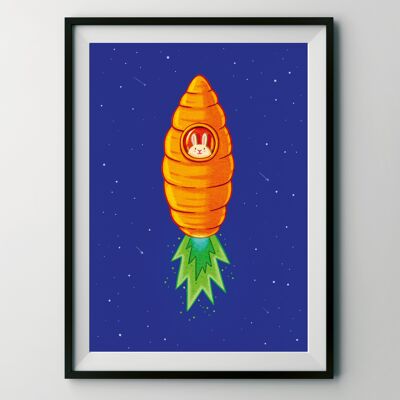 Stampa artistica "Razzo carota"