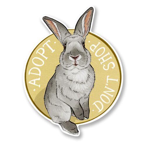 Sticker "Adopt, don´t shop"