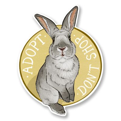 "Adopt, don't shop" stickers