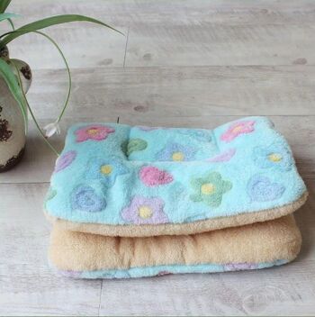 Couverture Douce et Confortable pour Chien - Fleurs