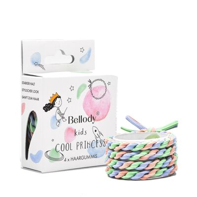 Élastiques à cheveux pour enfants Bellody® (4 pièces - Cool Princess)