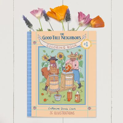 Il libro da colorare dei buoni vicini dell'albero