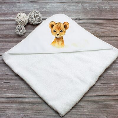 Cape de bain personnalisable Lion | Bout'D'Chou