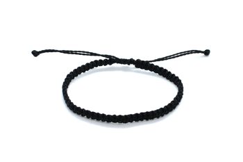 Ensemble de bracelet noir gris et blanc - ensemble de 3 bracelets en macramé unisexe faits à la main 3