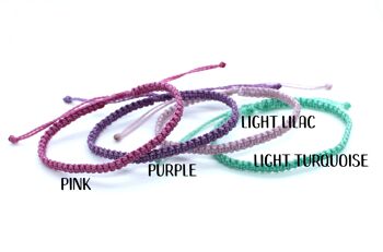 Ensemble de bracelet Licorne - ensemble de 4 bracelets en macramé tissés à la main 5