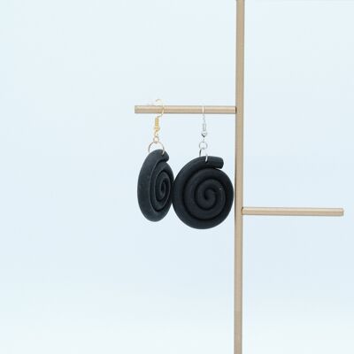 Schmuck - Ohrringe aus Polymerton - Frankreich - "Schnecke"