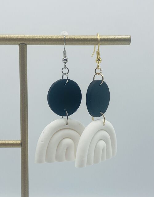 Bijoux - Boucles d'oreilles en argile polymère - France - "Lyna"