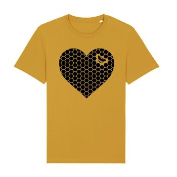 T-Shirt ENFANT BIO 100% ÉCOLOGIQUE Coeur d'Abeille 1