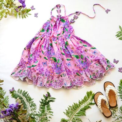 Portovenere Butterfly dress in Butterfly floral print - 1-2 years -