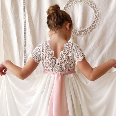 Verona Ceremony Dress in White - 8-9 yrs -