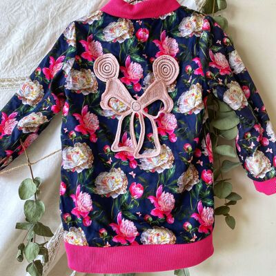 Bomber Jacket in Winter Floral - 1-2 years -
