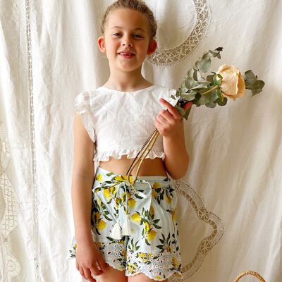 Positano shorts in Lemon Print - 5-6 years -