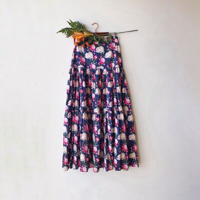 Mama Winter Floral Skirt - Small -
