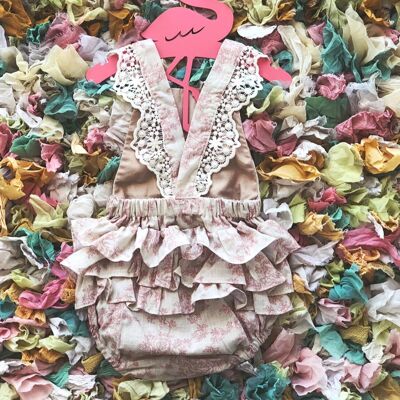 Romper in Vintage Blush Floral - 0-6 months -