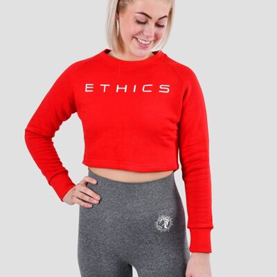 Athena Fitness Cropped Sweater - Zwart