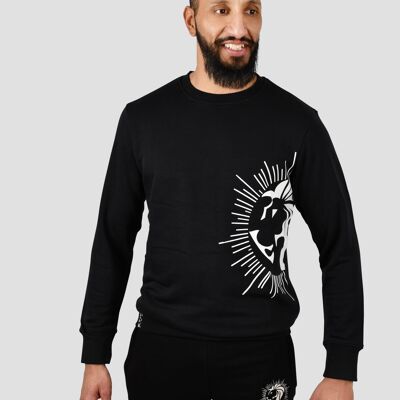 Ethics Identity Crew Sweater Grote Logo – Unisex - Zwart