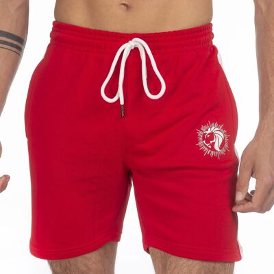 Helios Korte Broek Met Rits Zakken - Rood