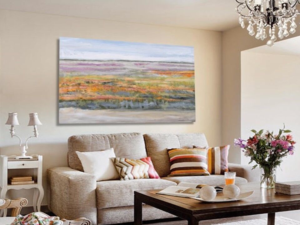 Handgemaltes Gemälde - Fliederwiese