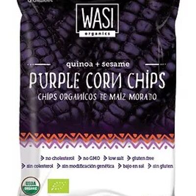 Crispy purple corn chips. With quinoa, 
sesame seeds, and a hint of sea salt