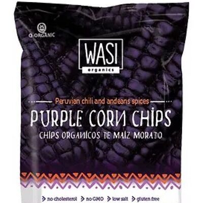 Crispy purple corn chips.
With peruvian chillies